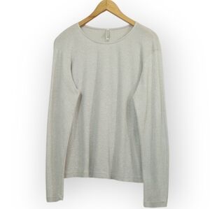 White Stag Grey Silver Lurex Knit Top